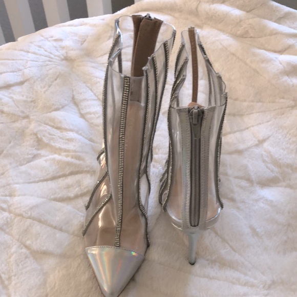 Fashion Nova Clear Bootie - Picture 5 of 5